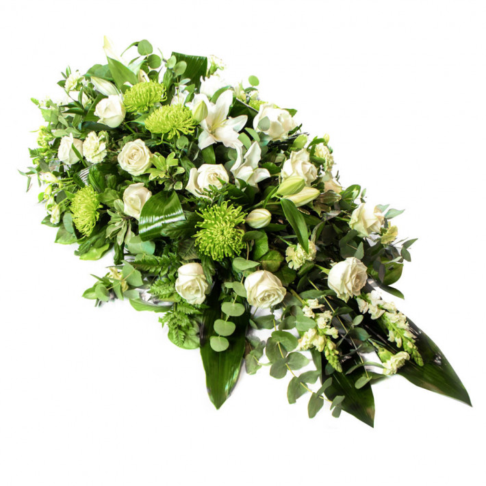 Rose & Lily Double Ended Casket Spray