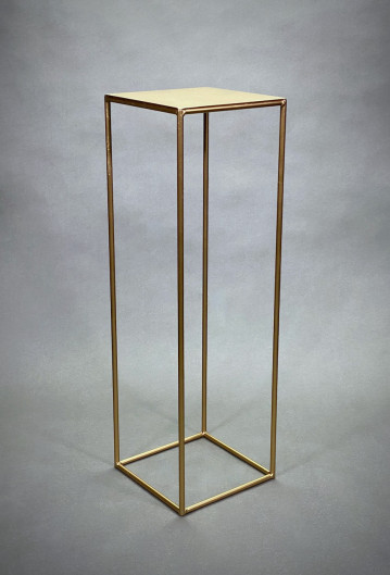 Large Gold Metal Flower Stand