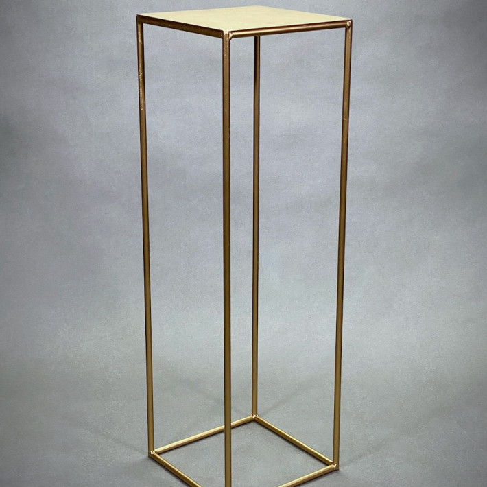 Large Gold Metal Flower Stand