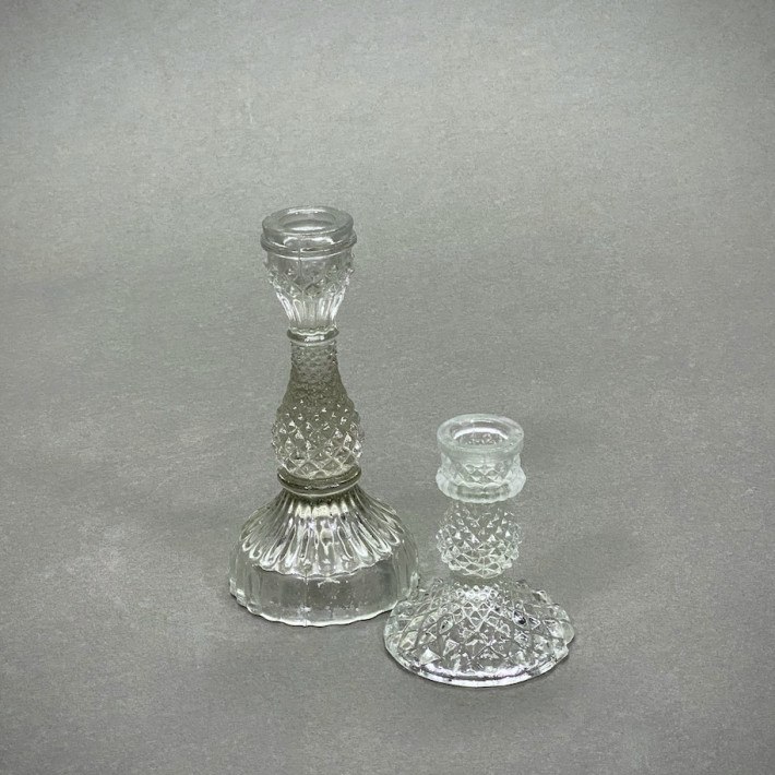 Crystal Effect Taper Candle Holder